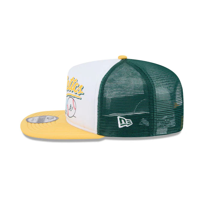 New Era Oakland Athletics Retro Script 9FIFTY A-Frame Snapback Trucker