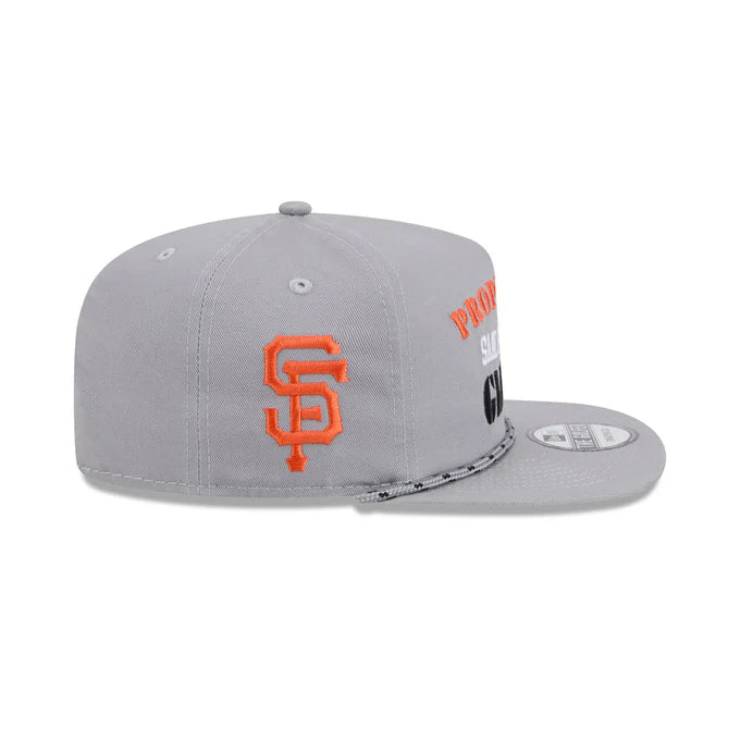 New Era San Francisco Vintage Gray Rope Golfer Snapback Hat-Gray
