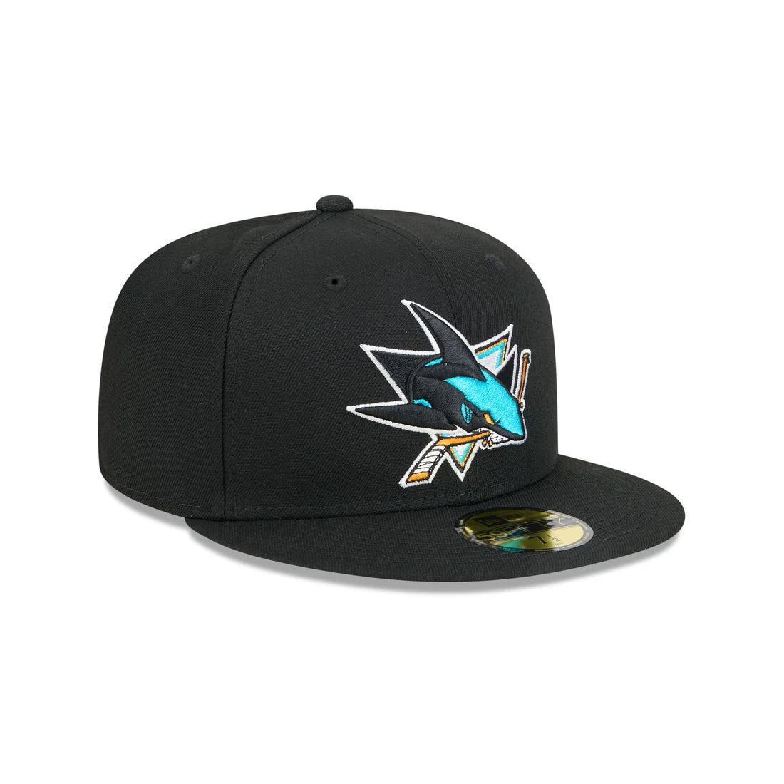 New Era San Jose Sharks Team 59FIFTY Fitted Hat-Black