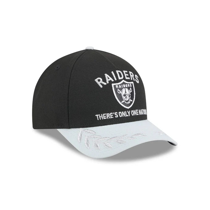 New Era Las Vegas Raiders 2025 NFL Draft 9FORTY M-Crown Snap Hat-Black