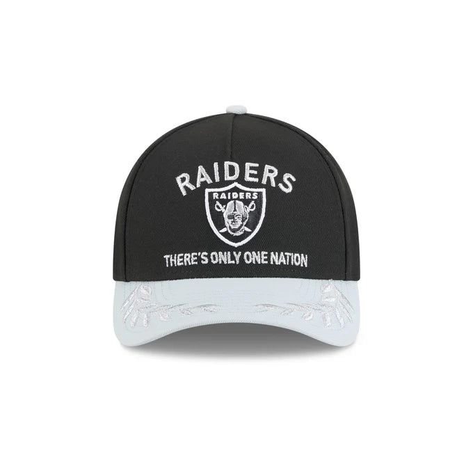 New Era Las Vegas Raiders 2025 NFL Draft 9FORTY M-Crown Snap Hat-Black