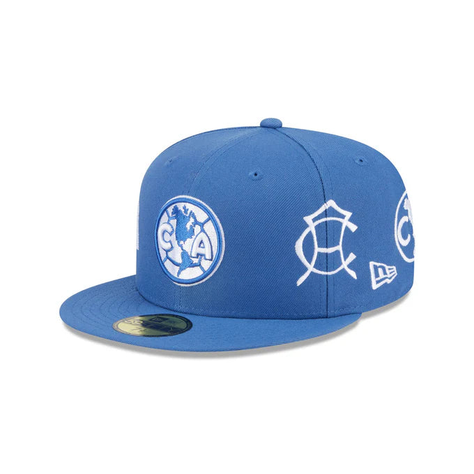 New Era Club America All Leagues 59FIFTY Fitted Hat- Indigo