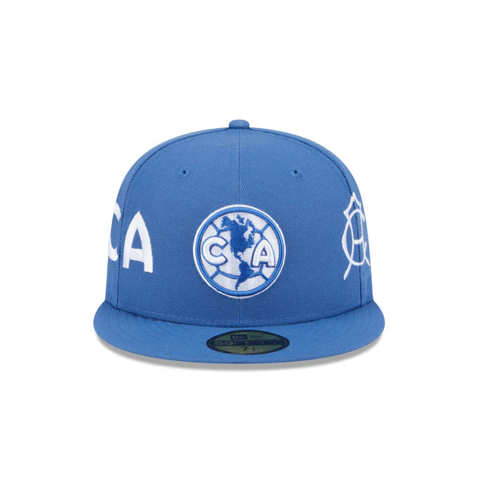 New Era Club America All Leagues 59FIFTY Fitted Hat- Indigo