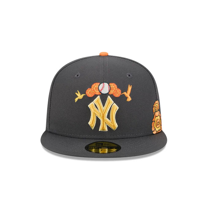 New Era New York Yankees Day of the Dead 59FIFTY Fitted Hat- Graphite