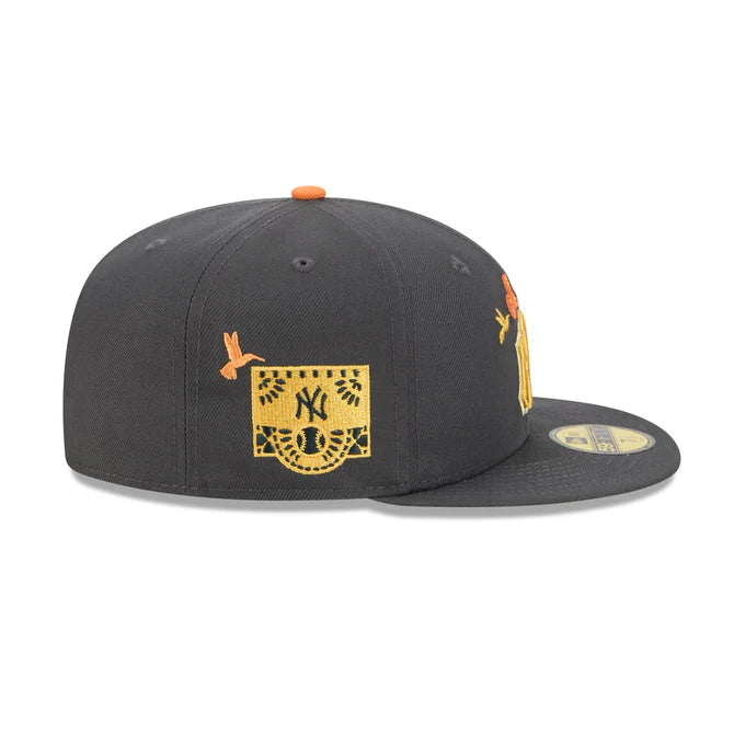 New Era New York Yankees Day of the Dead 59FIFTY Fitted Hat- Graphite