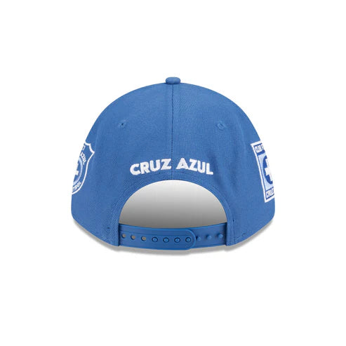 New Era Cruz Azul All League 9FORTY M-Crown A-Frame Adjustable Hat-Indigo