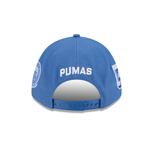 New Era Pumas UNAM All League 9FORTY M-Crown A-Frame Adjustable Hat-Indigo