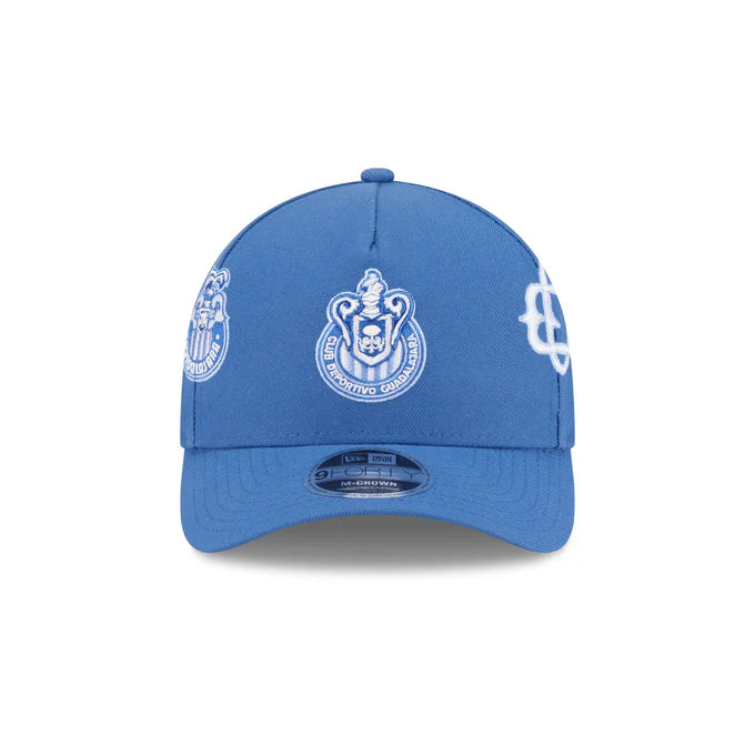 New Era Chivas De Guadalajara All League 9FORTY M-Crown A-Frame Adjustable Hat-Indigo