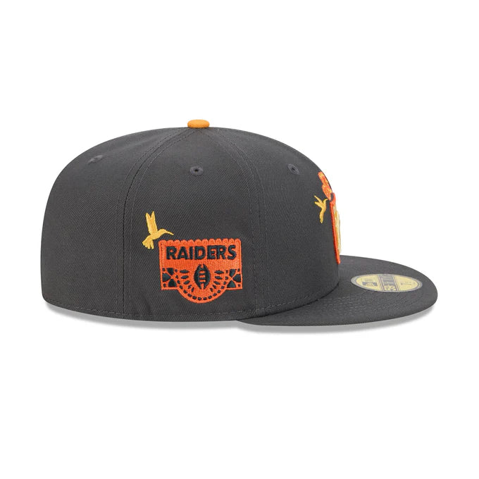 New Era Las Vegas Raiders Day Of The Dead 59FIFTY Fitted Hat-