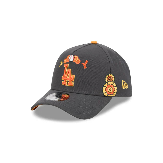 New Era Los Angeles Dodgers Day Of the Dead 9FORTY A-Frame Adjustable Hat-Graphite
