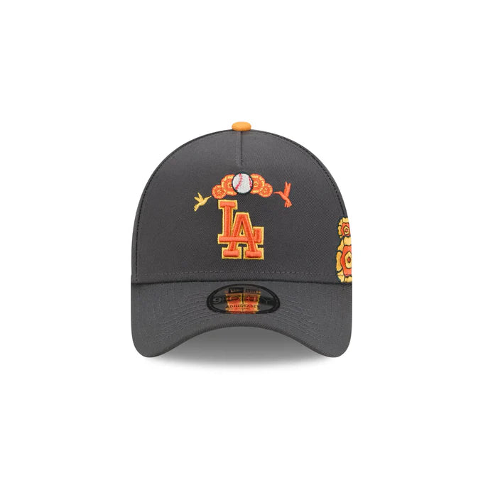 New Era Los Angeles Dodgers Day Of the Dead 9FORTY A-Frame Adjustable Hat-Graphite