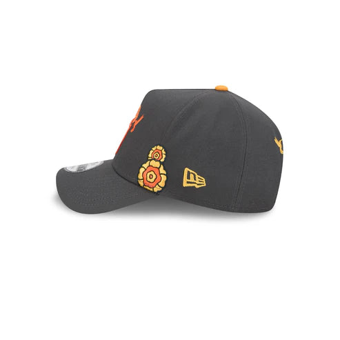New Era Las Vegas Raiders Day Of the Dead 9FORTY A-Frame Adjustable Hat-Graphite