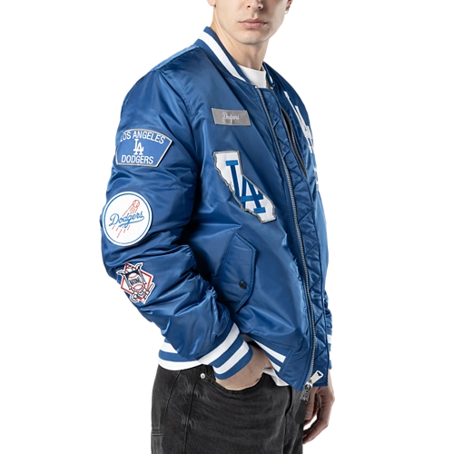 New Era Alpha Industries Los Angeles Dodgers Bomber Jacket - Royal