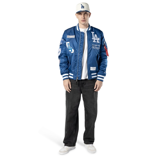 New Era Alpha Industries Los Angeles Dodgers Bomber Jacket - Royal