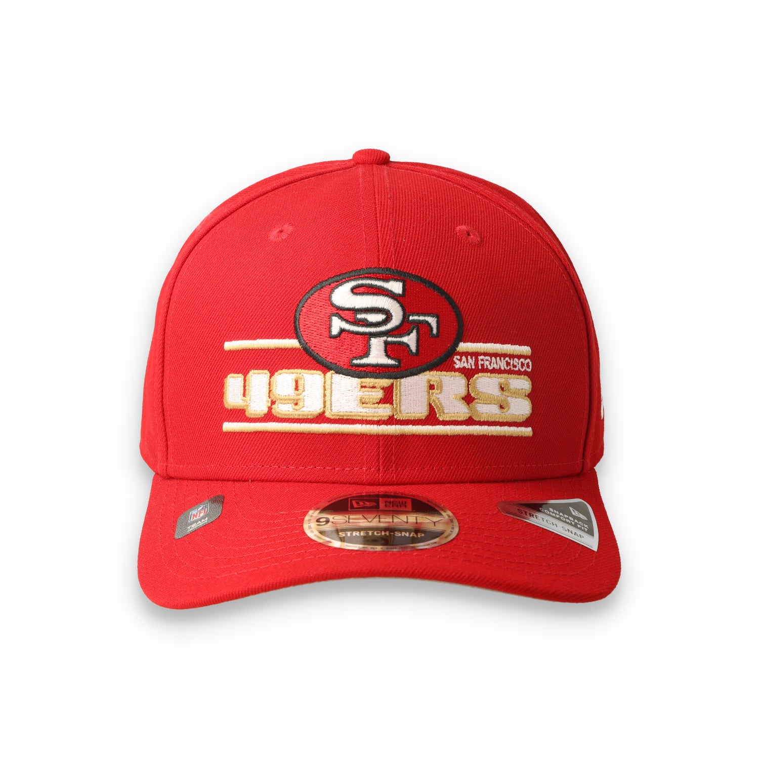 New Era San Francisco 49ers Stated 9SEVENTY Stretch-Snap Hat - Scarlet