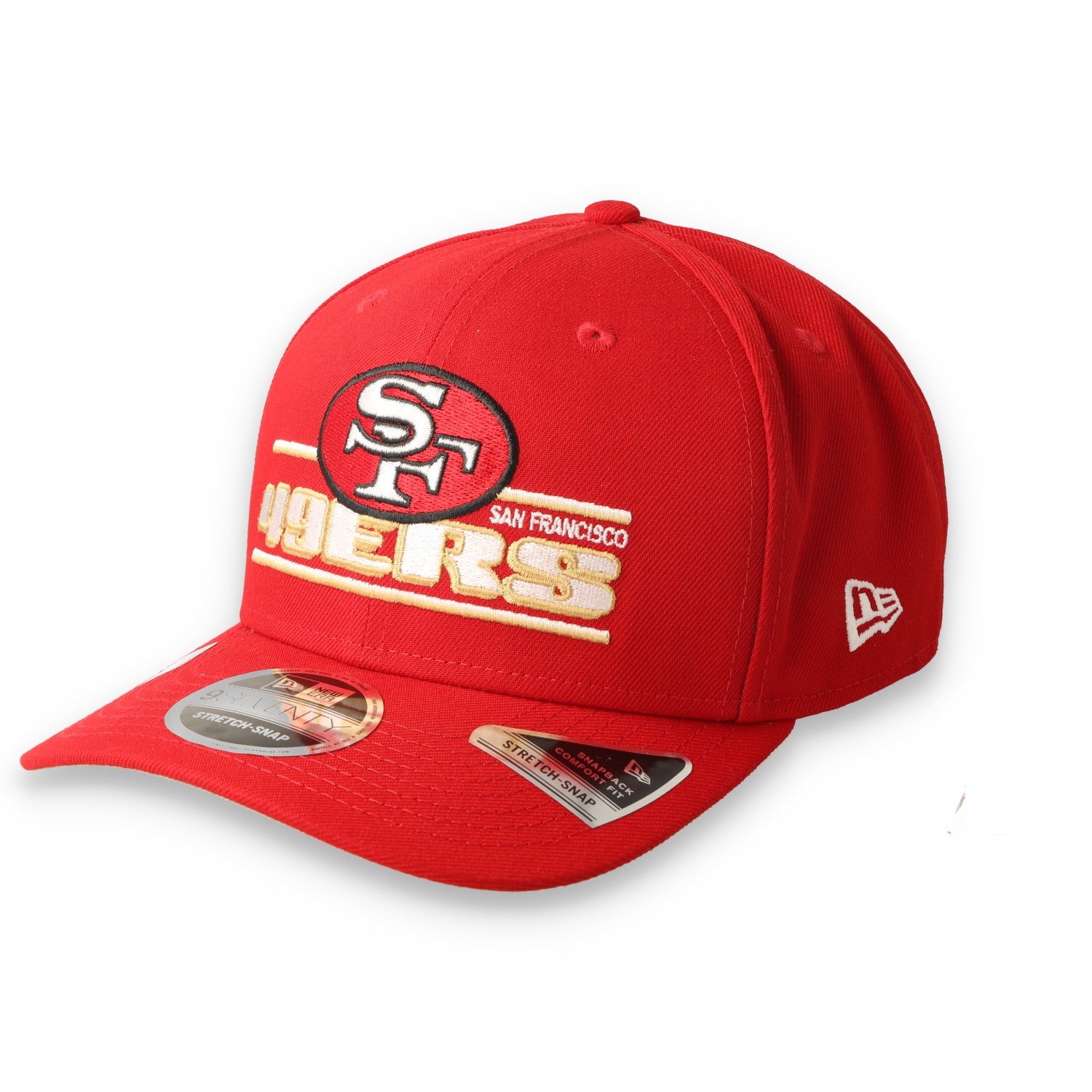 New Era San Francisco 49ers Stated 9SEVENTY Stretch-Snap Hat - Scarlet