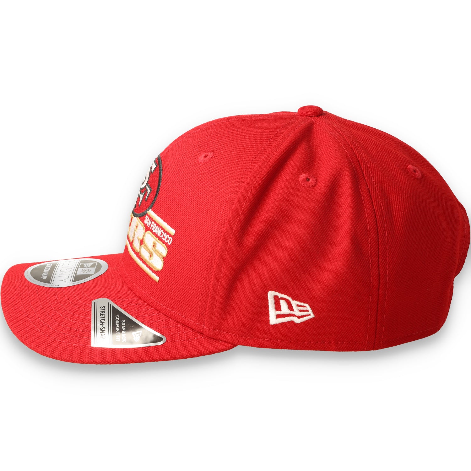 New Era San Francisco 49ers Stated 9SEVENTY Stretch-Snap Hat - Scarlet