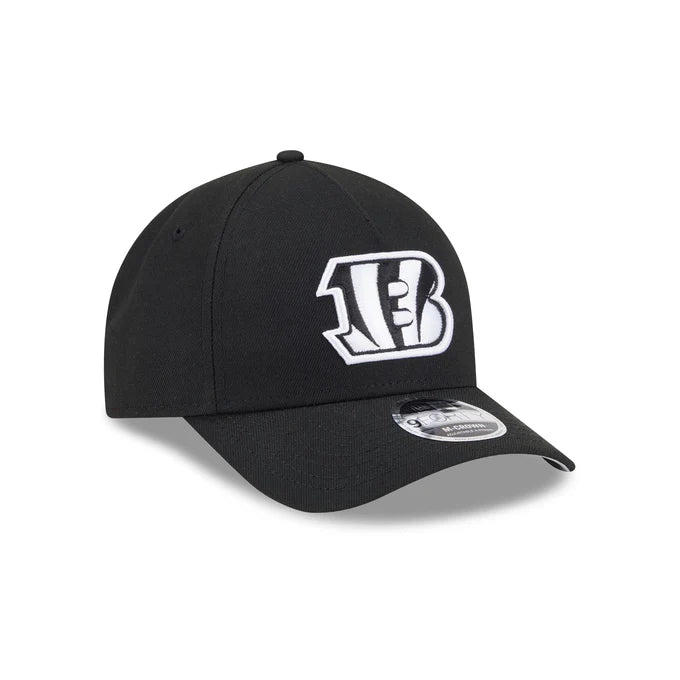 New Era Cincinnati Bengals M-Crown A-FRAME 9FORTY Adjustable Hat-Black/White