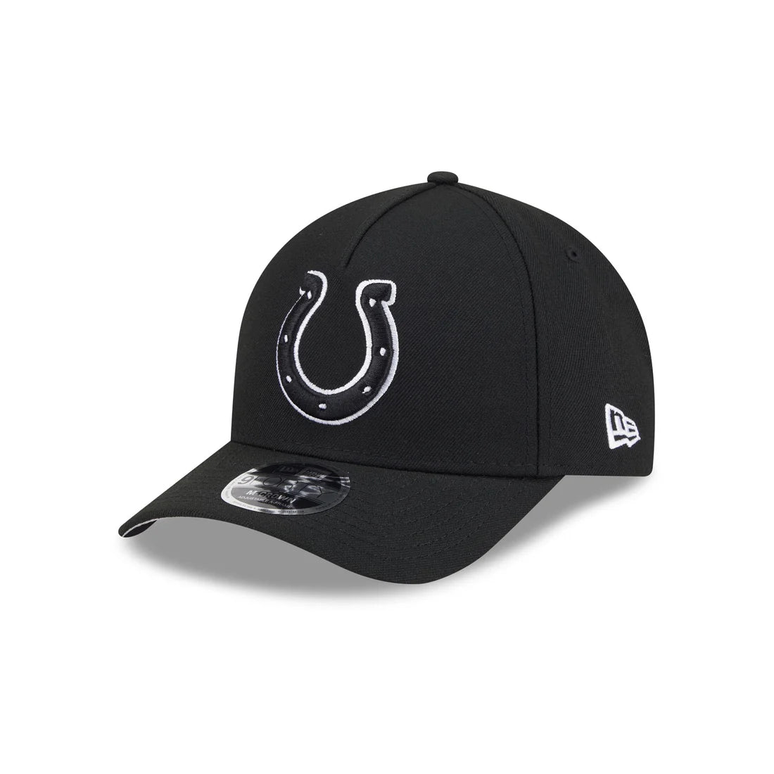 New Era Indianapolis Colts M-Crown A-FRAME 9FORTY Adjustable Hat-Black/White
