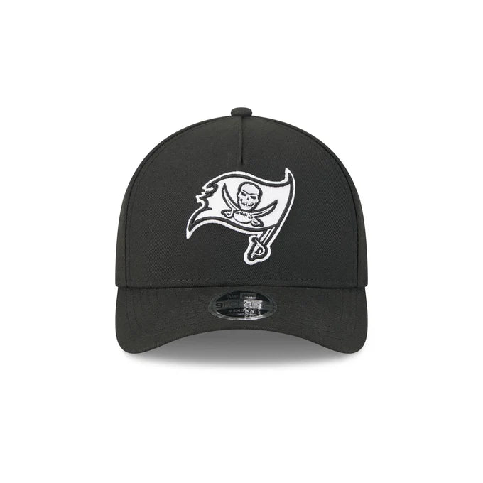 New Era Tampa Bay Buccaneers M-Crown A-FRAME 9FORTY Adjustable Hat-Black/White