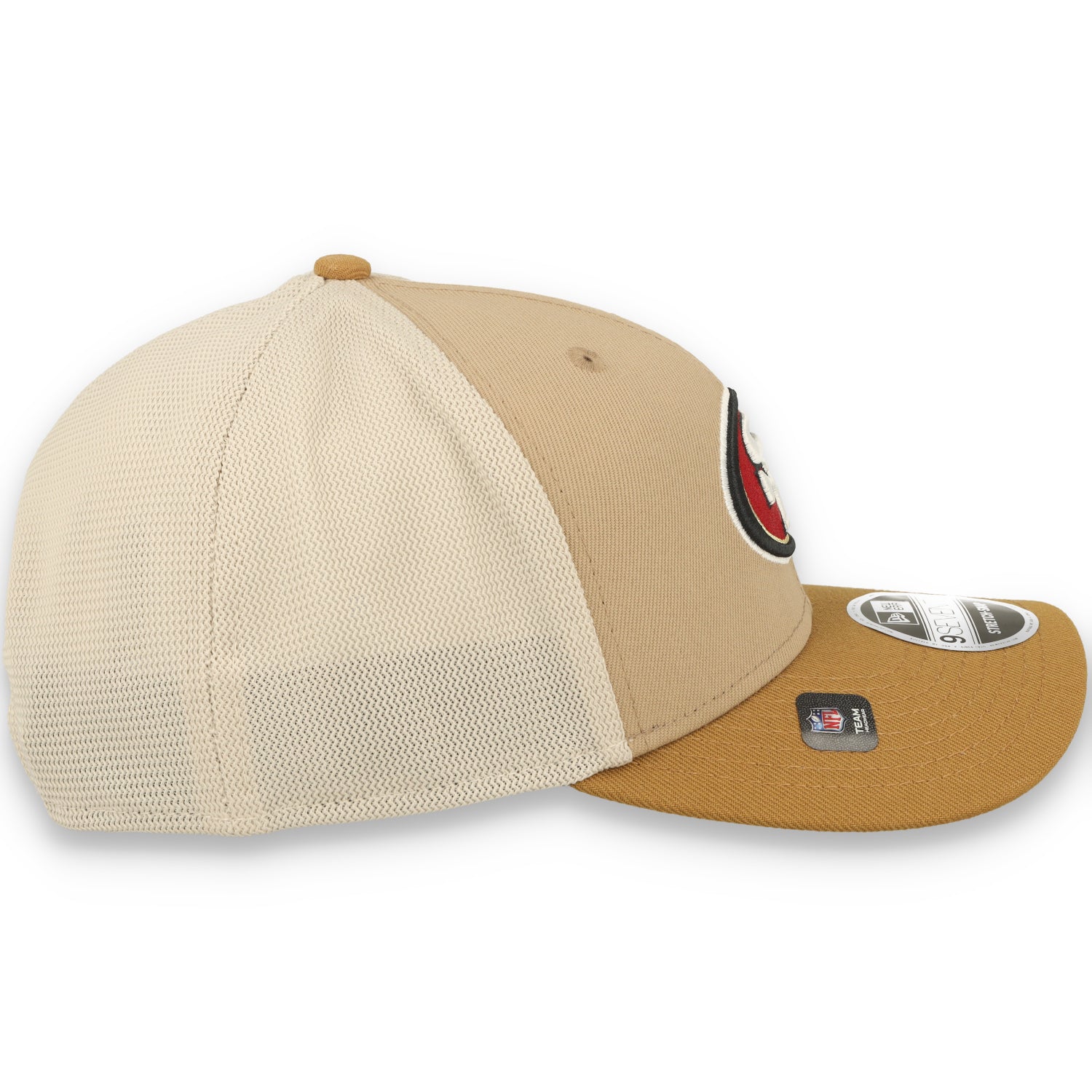 New Era San Francisco 49ers 2Tone 9SEVENTY Trucker Stretch-Snap Hat-Brown/Beige