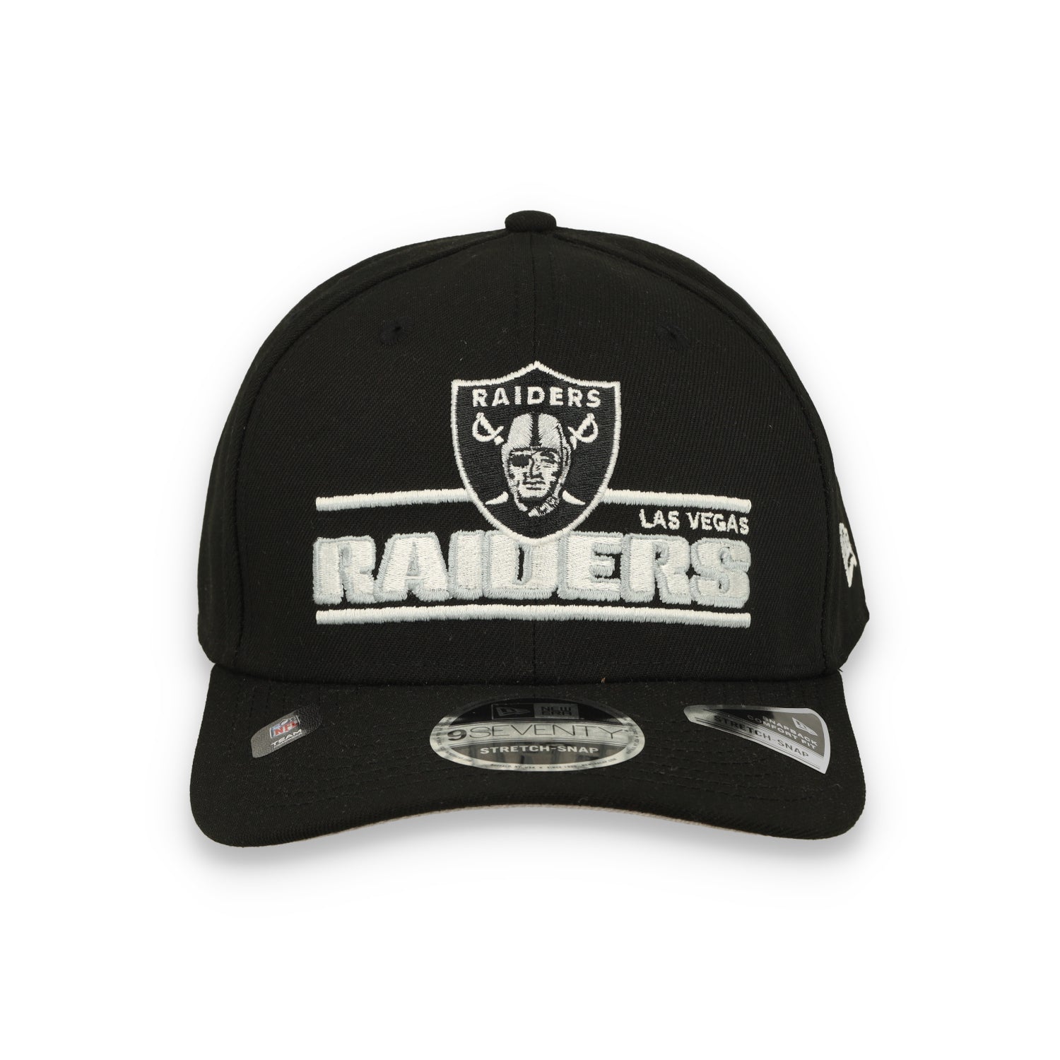 New Era Las Vegas Raiders Stated 9SEVENTY Stretch-Snap Adjustable Hat-Black