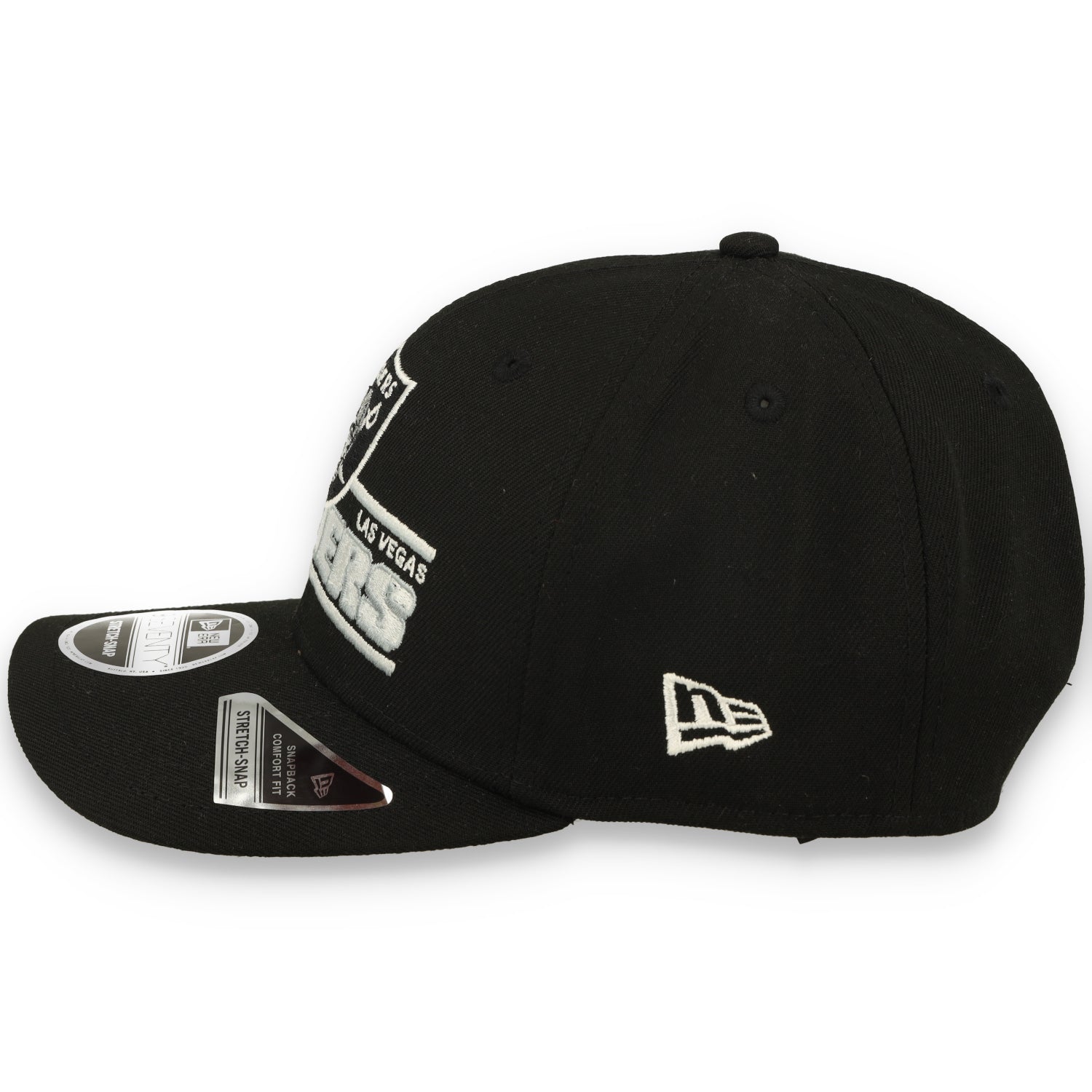 New Era Las Vegas Raiders Stated 9SEVENTY Stretch-Snap Adjustable Hat-Black