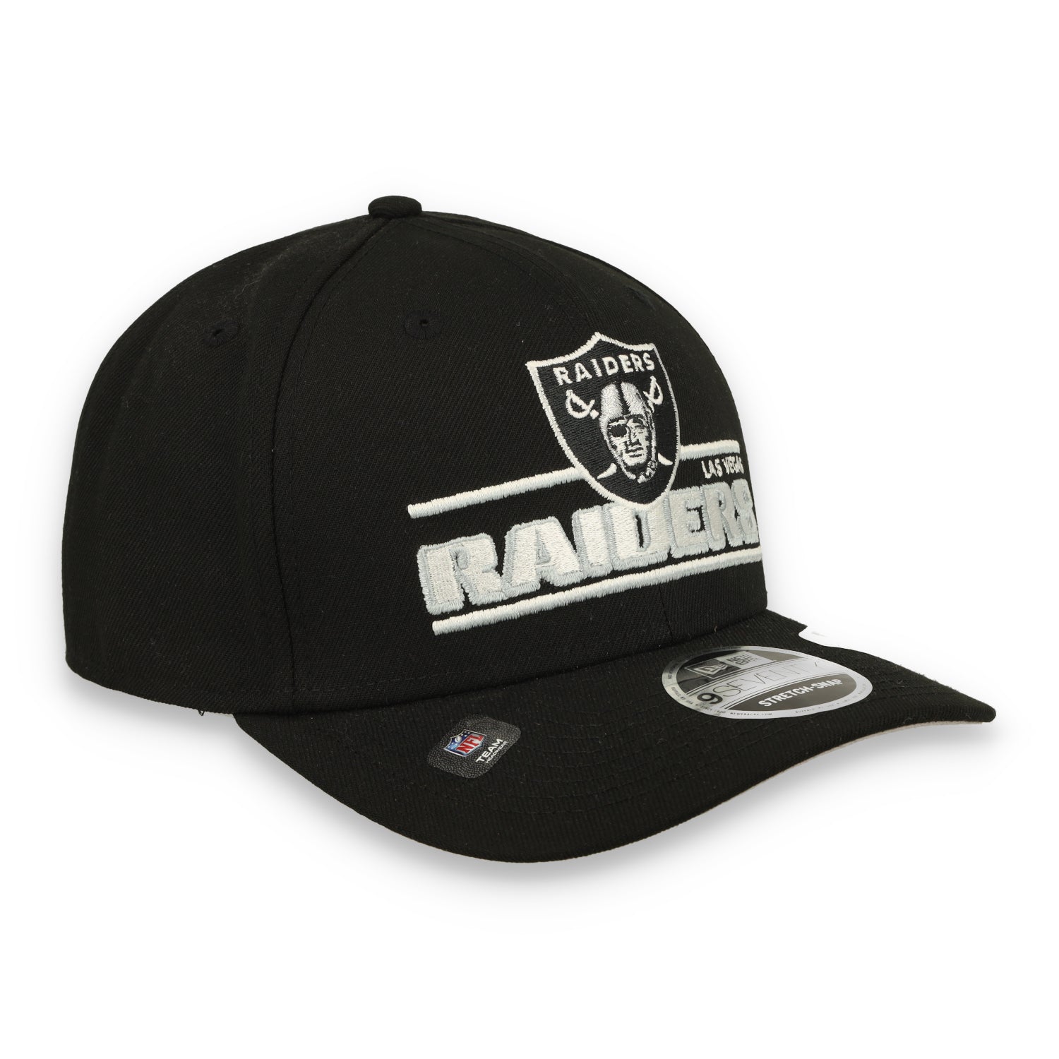 New Era Las Vegas Raiders Stated 9SEVENTY Stretch-Snap Adjustable Hat-Black