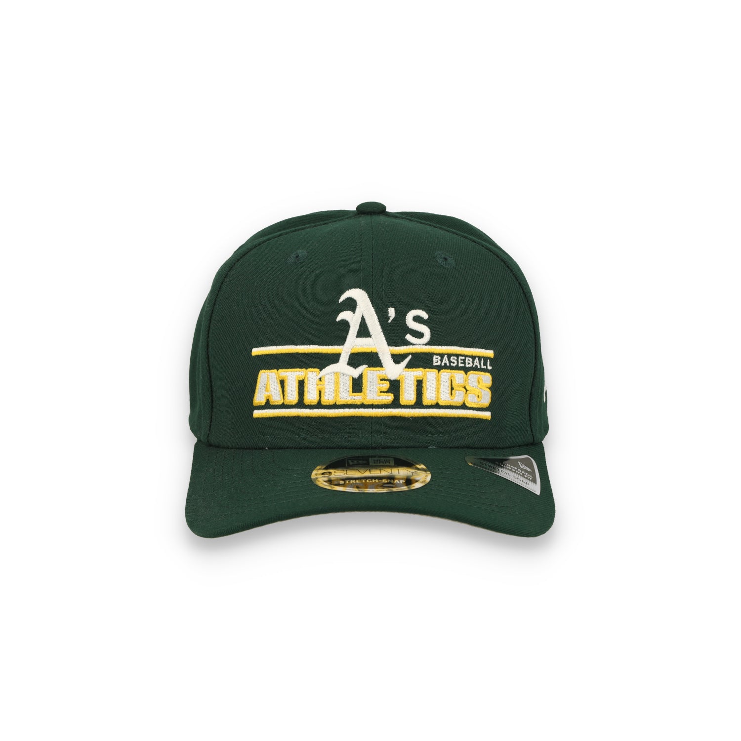 New Era Athletics Stated 9SEVENTY Stretch-Snap Hat - Green