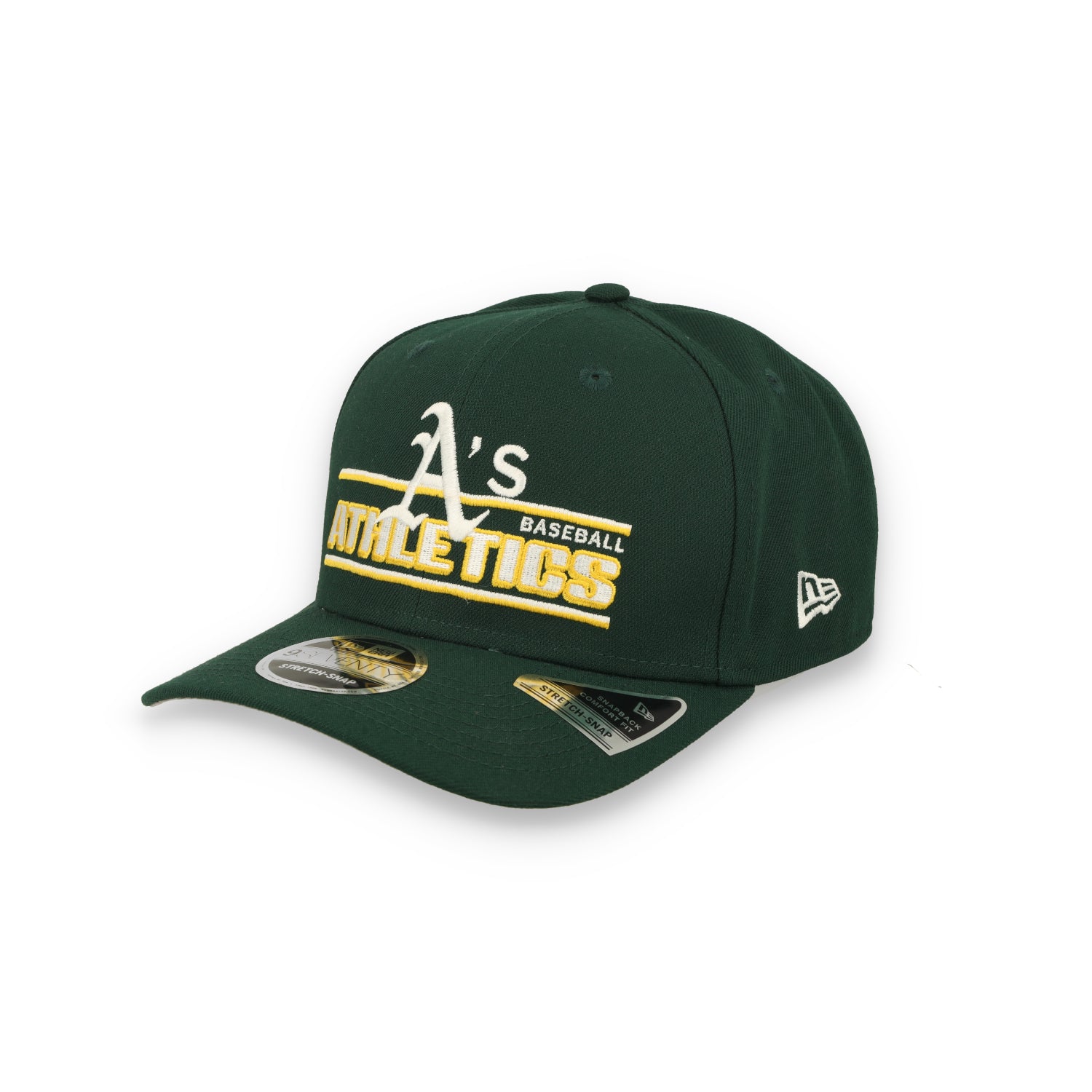 New Era Athletics Stated 9SEVENTY Stretch-Snap Hat - Green