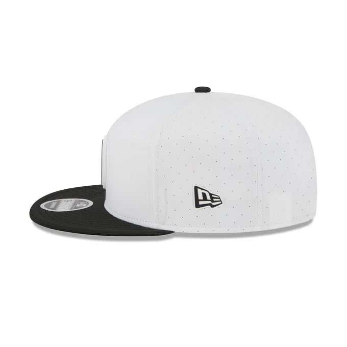 New Era Las Vegas Raiders 2025 Training Split Panel 9FIFTY Snapback-White