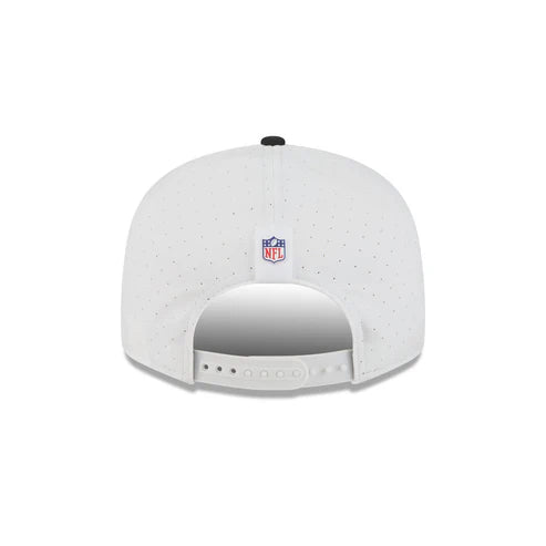 New Era Las Vegas Raiders 2025 Training Split Panel 9FIFTY Snapback-White