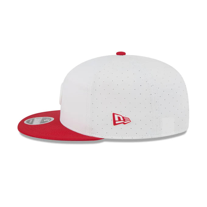 New Era San Francisco 49ers 2025 Training Split Panel 9FIFTY Snapback-White