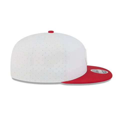 New Era San Francisco 49ers 2025 Training Split Panel 9FIFTY Snapback-White