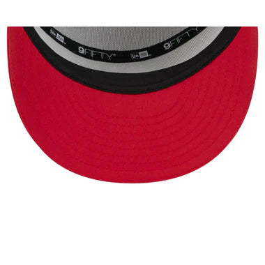 New Era San Francisco 49ers 2025 Training Split Panel 9FIFTY Snapback-White