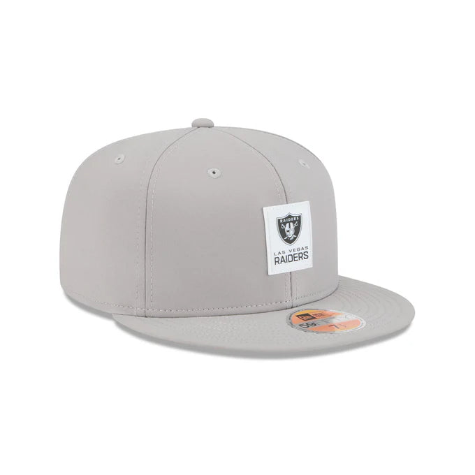 New Era Las Vegas Raiders Hot Weather ON-FIELD Sideline 59FIFTY Fitted Hat-Gray