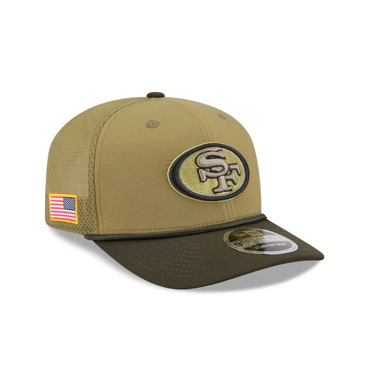 New Era San Francisco 49ers Salute to Service 9SEVENTY Snapback Hat 2025
