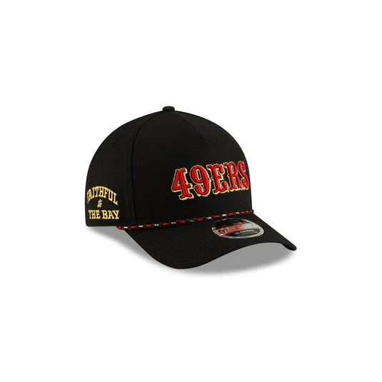 New Era San Francisco 49ers Rivalries M-Crown 9FORTY A-Frame  Adjustable Hat-Black