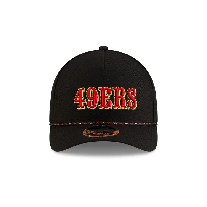 New Era San Francisco 49ers Rivalries M-Crown 9FORTY A-Frame  Adjustable Hat-Black
