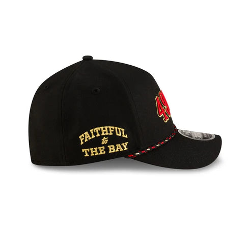 New Era San Francisco 49ers Rivalries M-Crown 9FORTY A-Frame  Adjustable Hat-Black