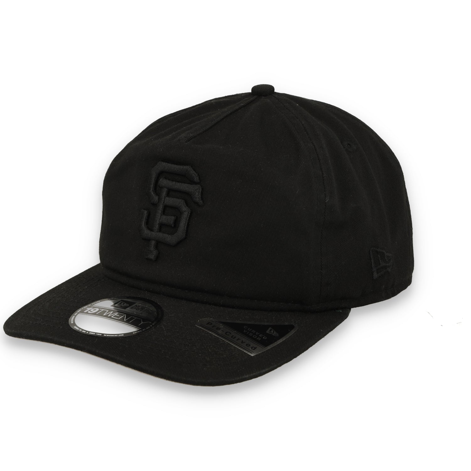 New Era San Francisco Giants 19TWENTY Pre-Curved Adjustable Snapback Hat -Black