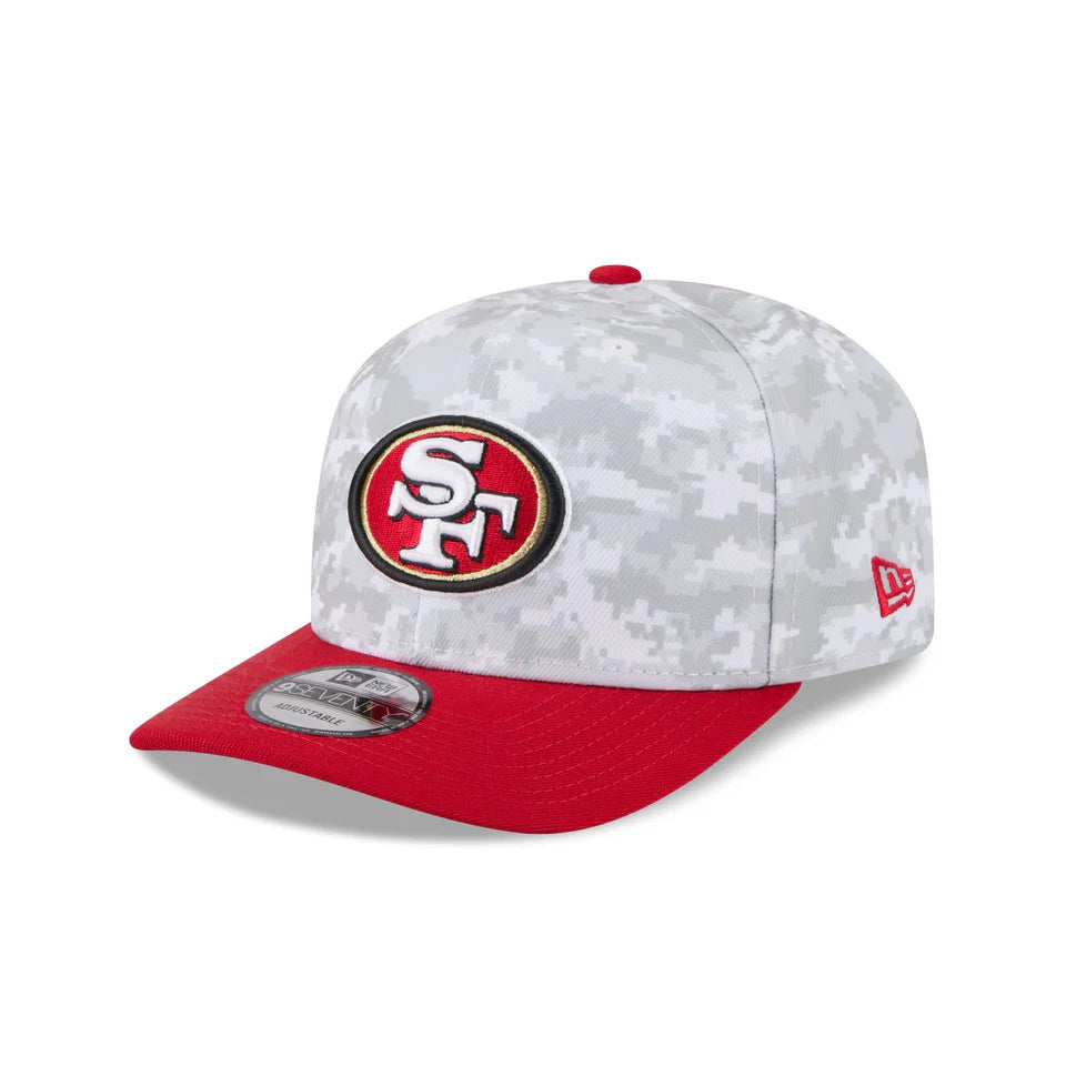 New Era San Francisco 49ers Salute to Service 9SEVENTY Snapback Hat 2025