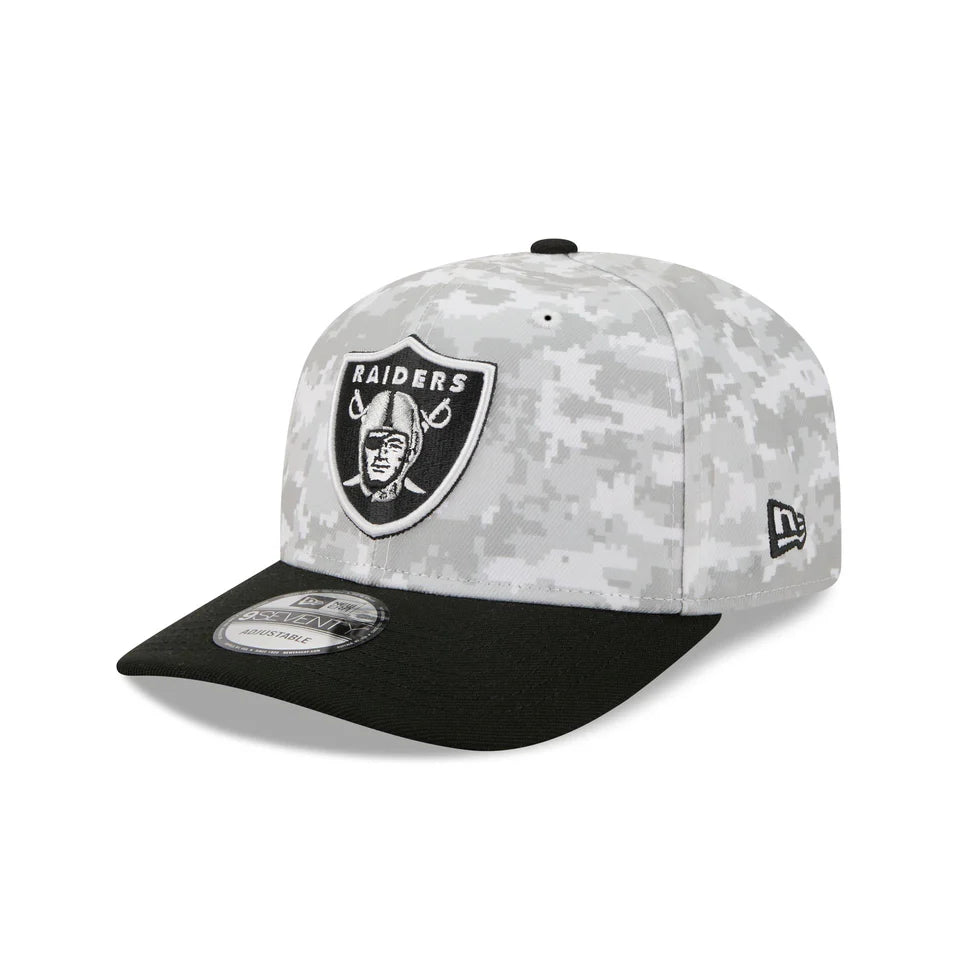New Era Las Vegas Raiders Salute to Service 9SEVENTY Stretch-Snap Hat 2025