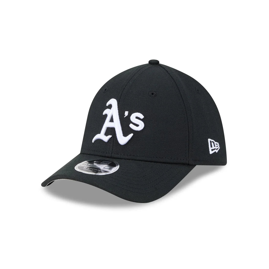 New Era Athletics 39THIRTY M-Crown A-Frame Stretch Fit Hat-Black/White