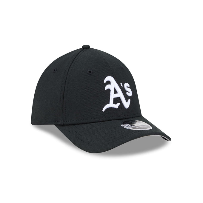 New Era Athletics 39THIRTY M-Crown A-Frame Stretch Fit Hat-Black/White