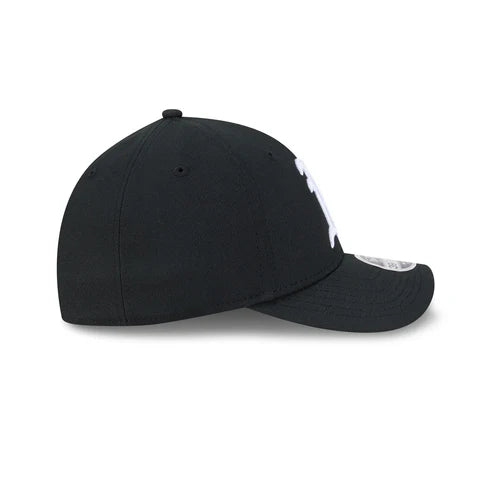 New Era Athletics 39THIRTY M-Crown A-Frame Stretch Fit Hat-Black/White