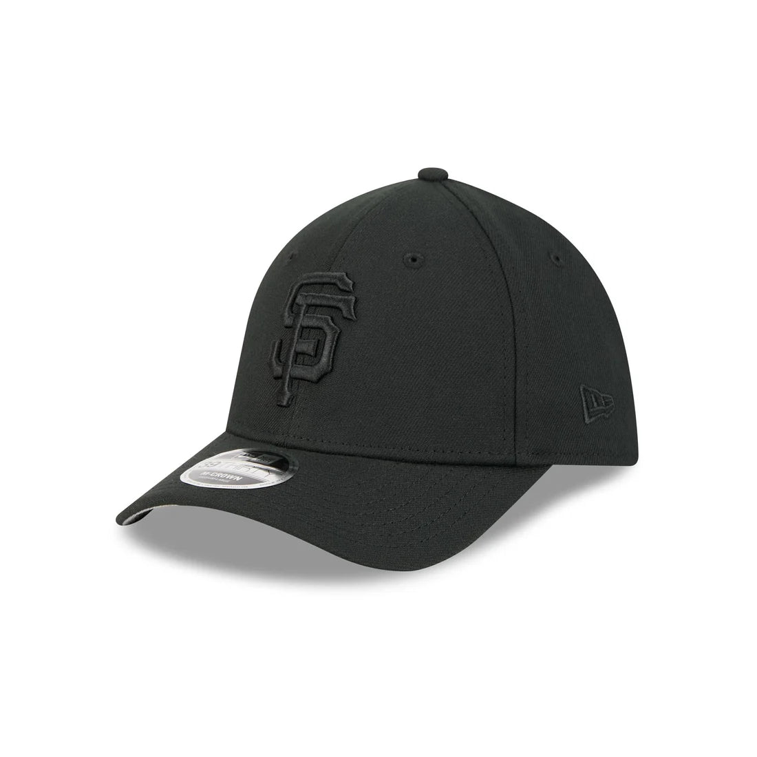 New Era San Francisco Giants 39THIRTY M-Crown A-Frame Stretch Fit Hat-Black/Black