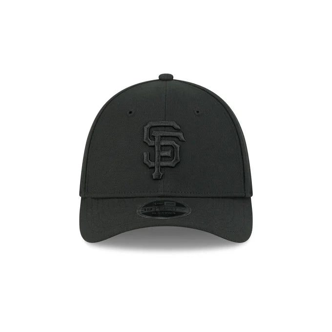 New Era San Francisco Giants 39THIRTY M-Crown A-Frame Stretch Fit Hat-Black/Black