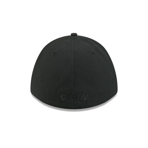 New Era San Francisco Giants 39THIRTY M-Crown A-Frame Stretch Fit Hat-Black/Black