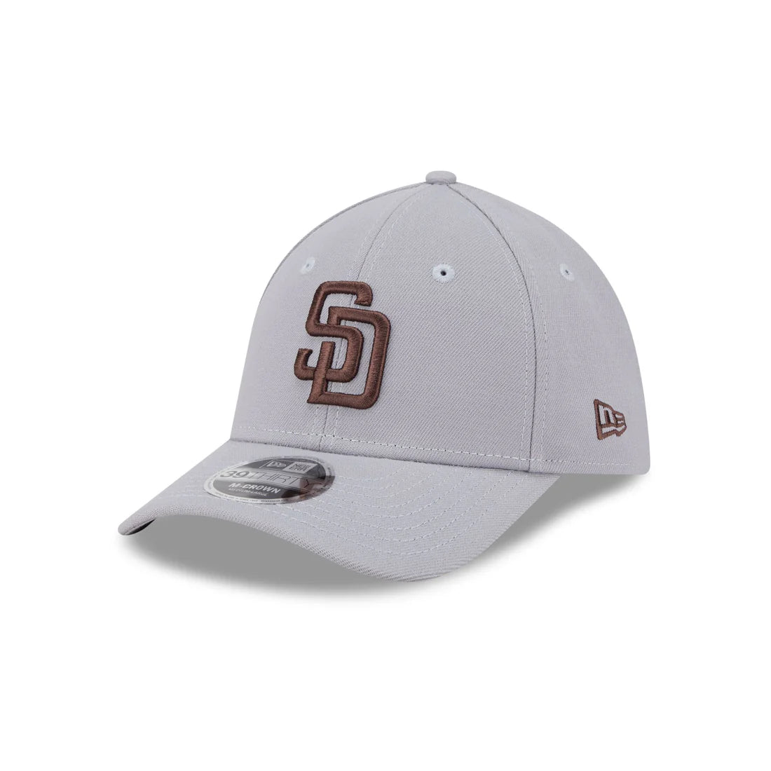 New Era San Diego Padres 39THIRTY M-Crown Stretch Fit Hat-Gray